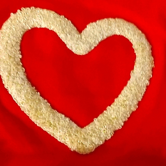 NWT☆CAT & JACK☆Baby Girl Wowzer Red Long Sleeve Heart Romper outfit - Picture 3 of 12